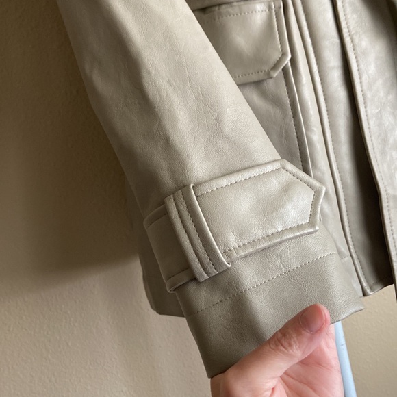 A New Day Anorak Faux Leather Frontier Brown Jacket - Picture 6 of 16